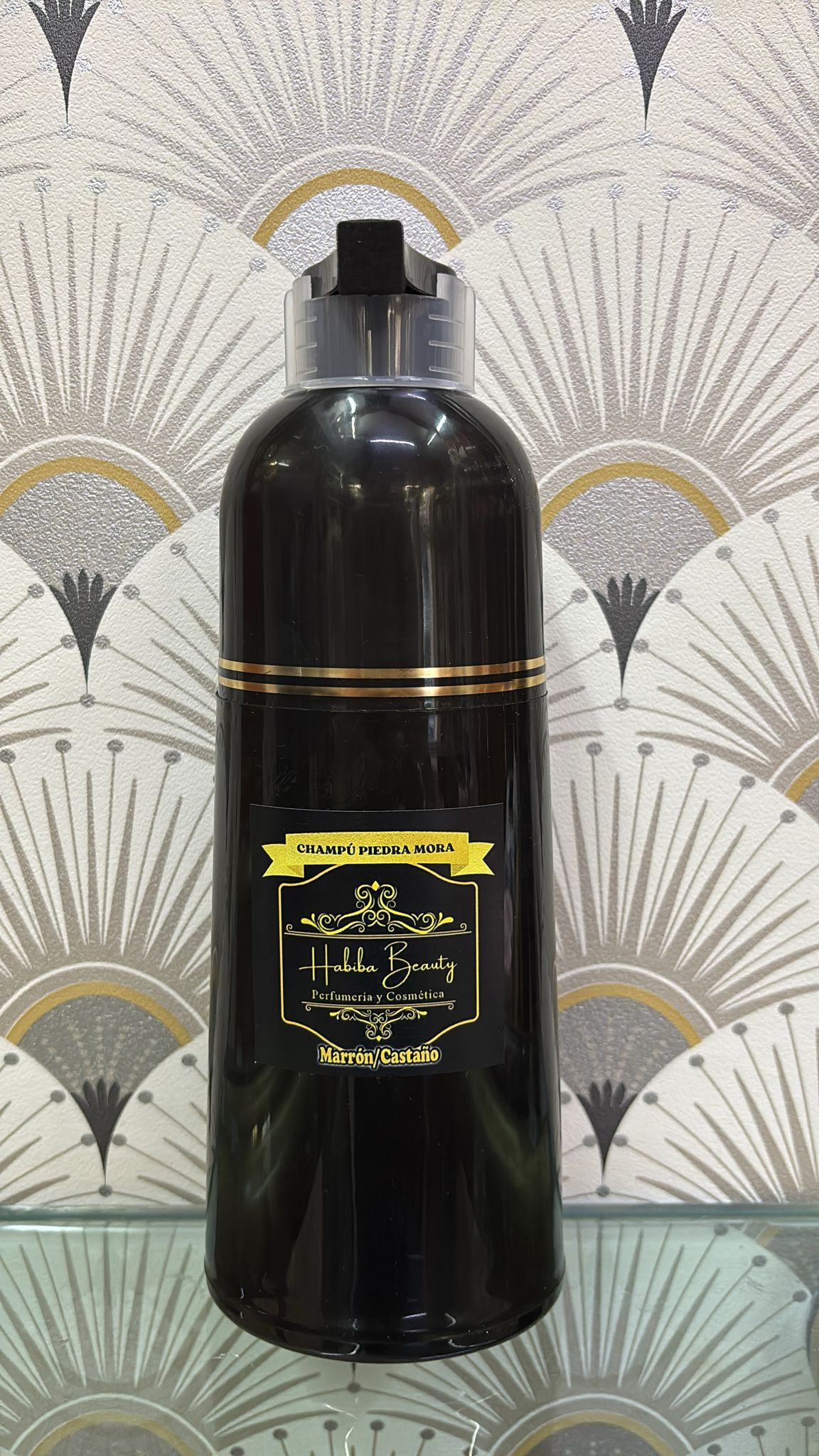 Champú Piedra Mora Habiba Beauty color marrón